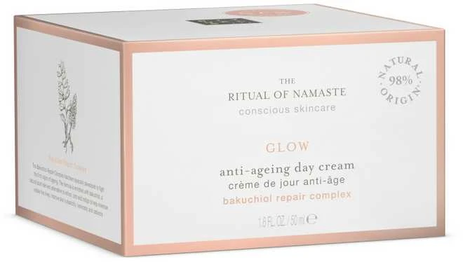 Rituals The Ritual Of Namaste Glow Anti-Ageing Day Kreminis odą nuo senėjimo saugantis dieninis kremas, 50 ml