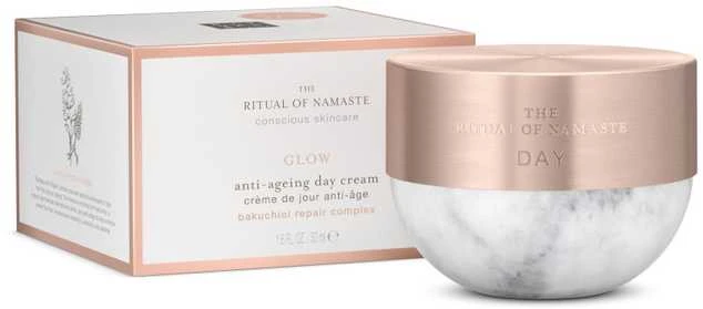 Rituals The Ritual Of Namaste Glow Anti-Ageing Day Kreminis odą nuo senėjimo saugantis dieninis kremas, 50 ml