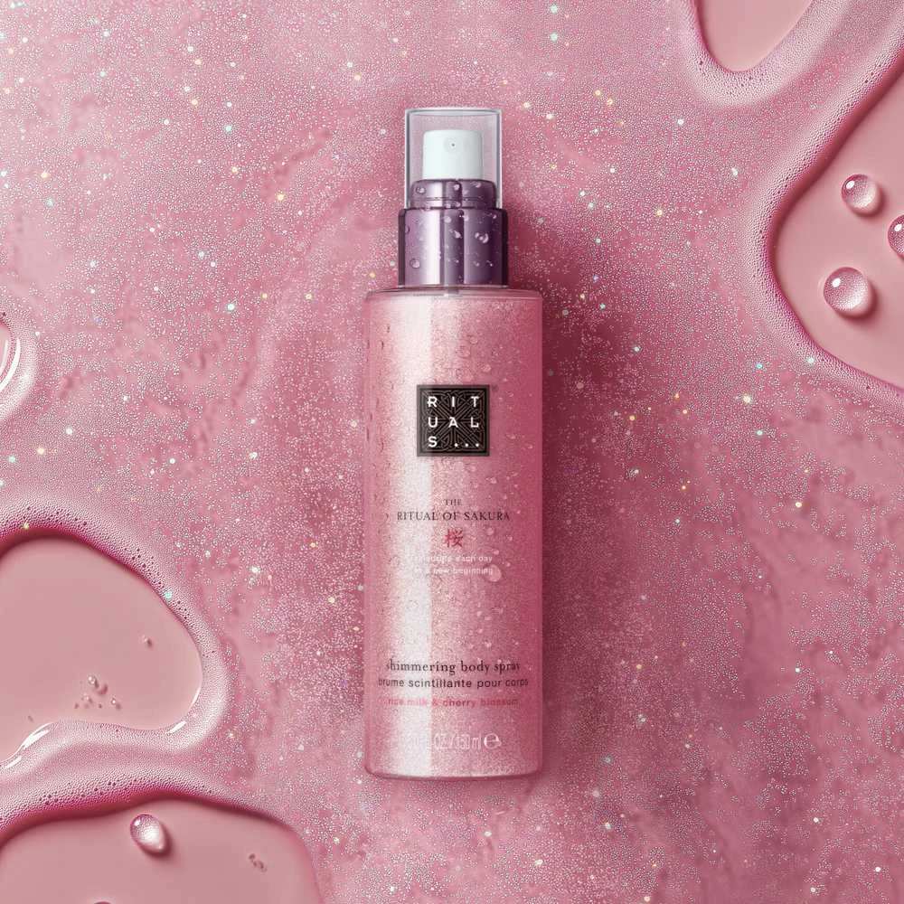 Rituals The Ritual Of Sakura Shimmering Body Purškiklis žėrintis kūno purškiklis, 150 ml