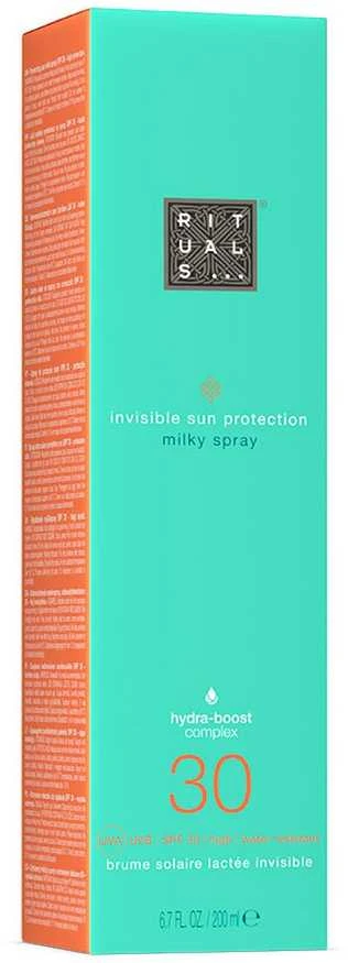 Rituals The Ritual Of Karma Apsauga nuo saulės Milky Purškiklis SPF 30 purškiamas apsauginis pienelis nuo saulės, 200 ml