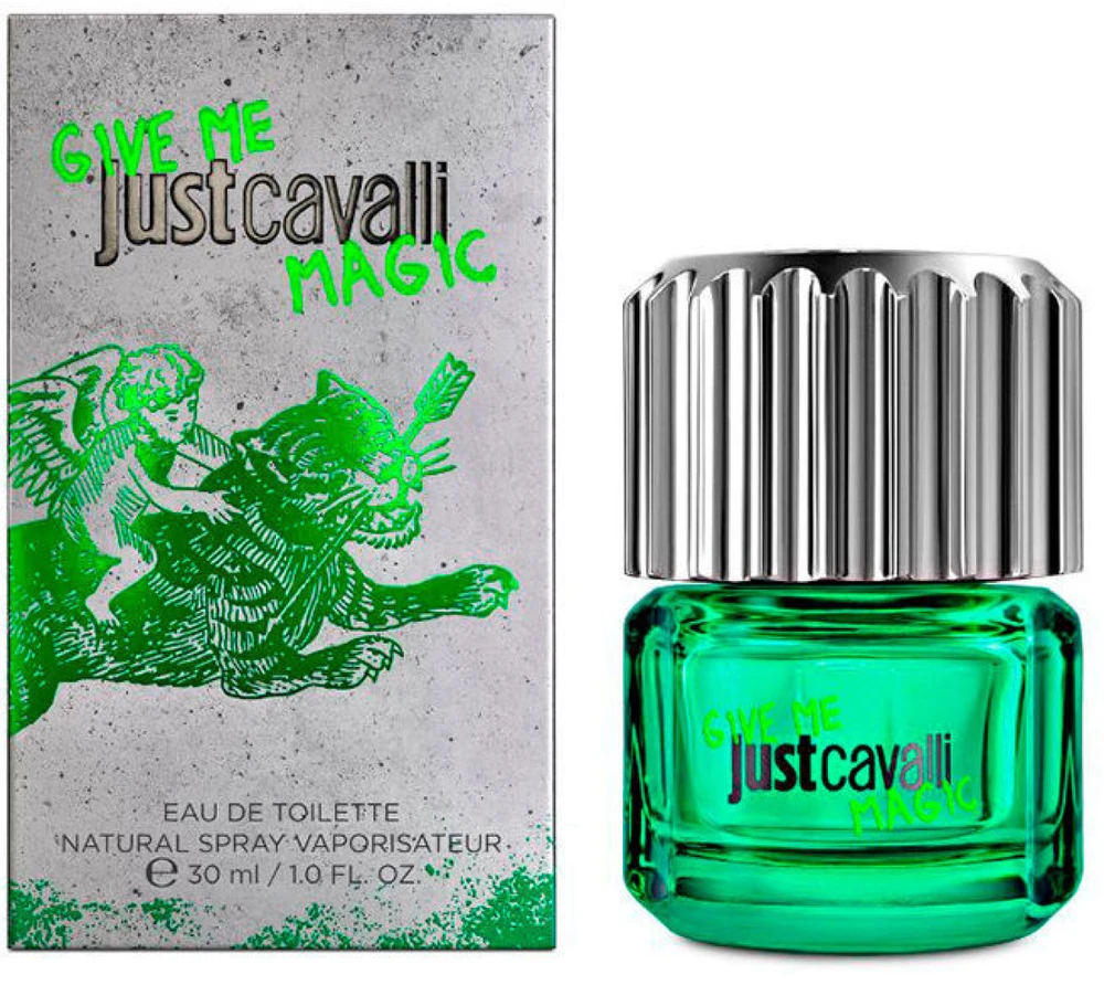 Roberto Cavalli Just Cavalli Give Me Magic For Him EDT tualetinis vanduo vyrams, 30 ml