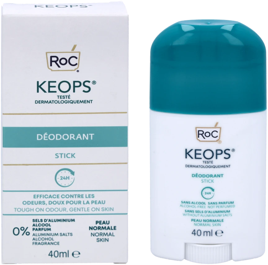 ROC Keops 24H Deo Stick pieštukinis dezodorantas normaliai odai, 40 ml
