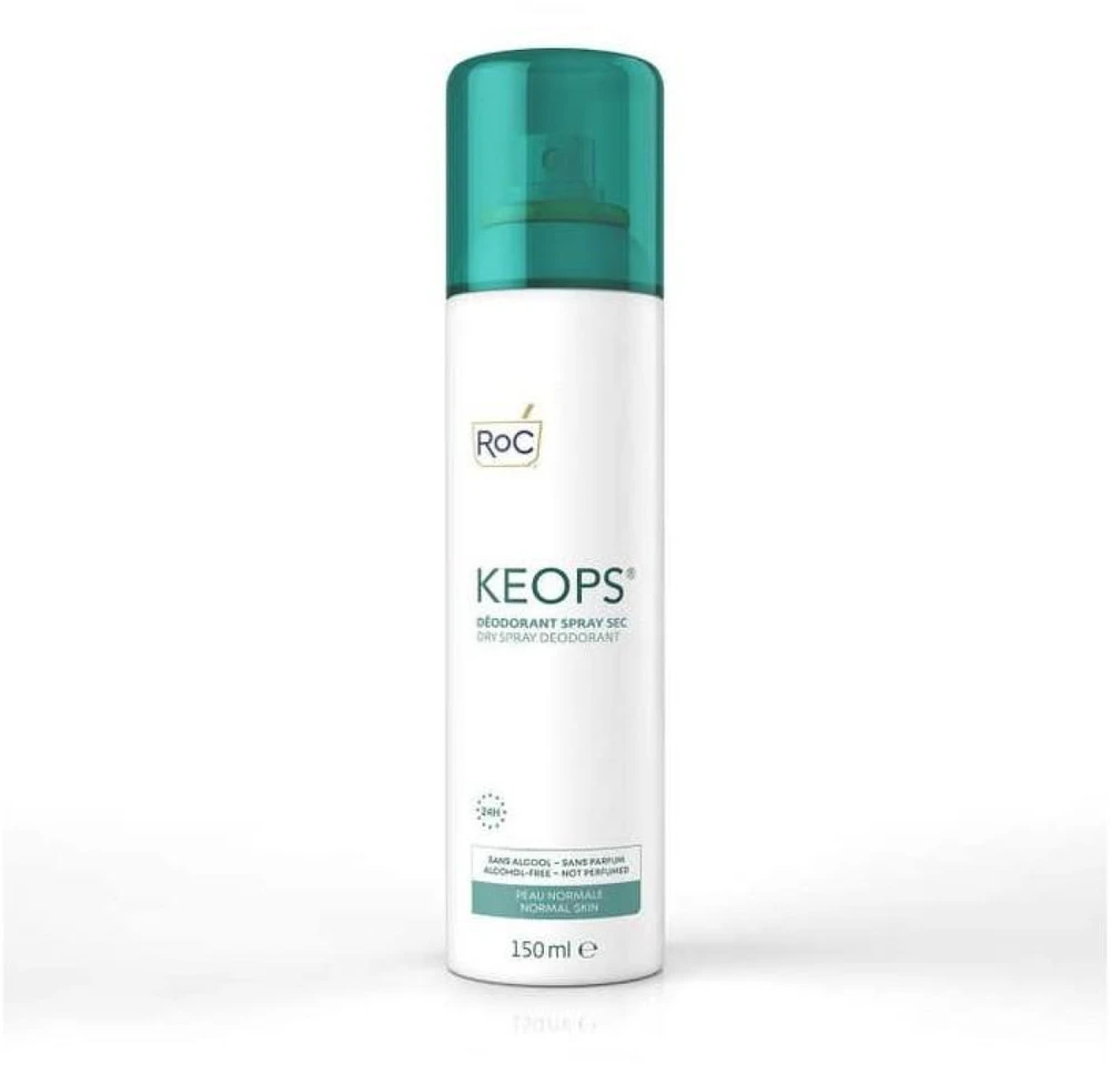 ROC Keops Deo Purškiklis - Dry purškiamas dezodorantas, 150 ml