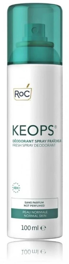 ROC Keops Deo Purškiklis - Fresh gaivinantis purškiamas dezodorantas normaliai odai, 100 ml