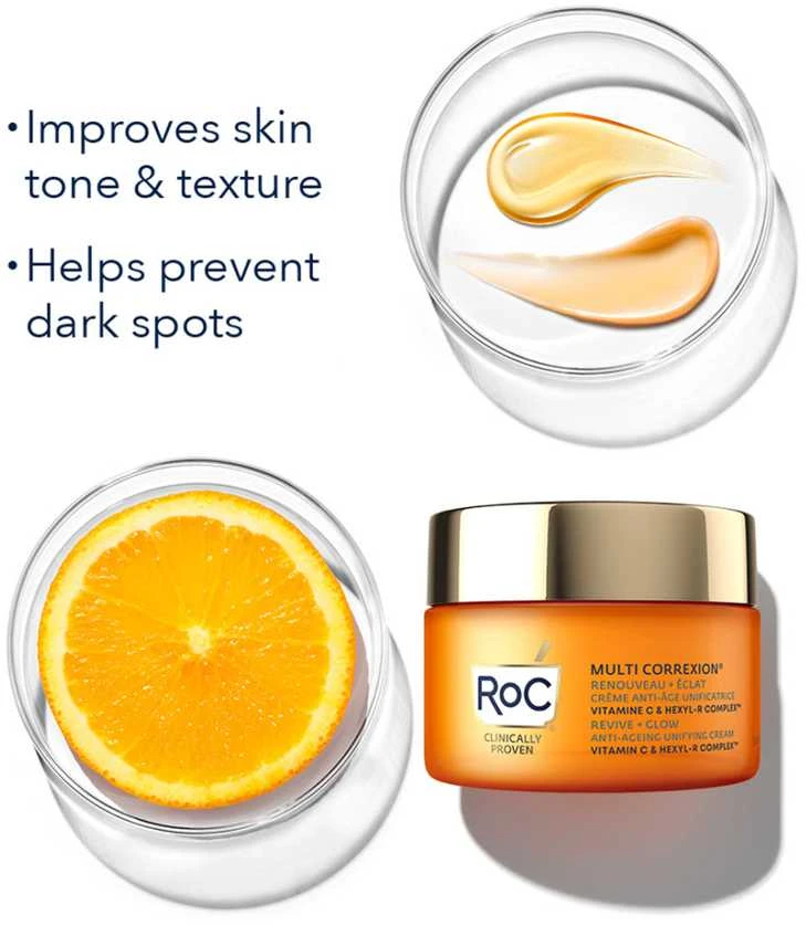 ROC Multi Correxion Anti-Ageing Unifying Cream Rich kremas nuo senėjimo sausai ir dehidratuotai odai, 50 ml