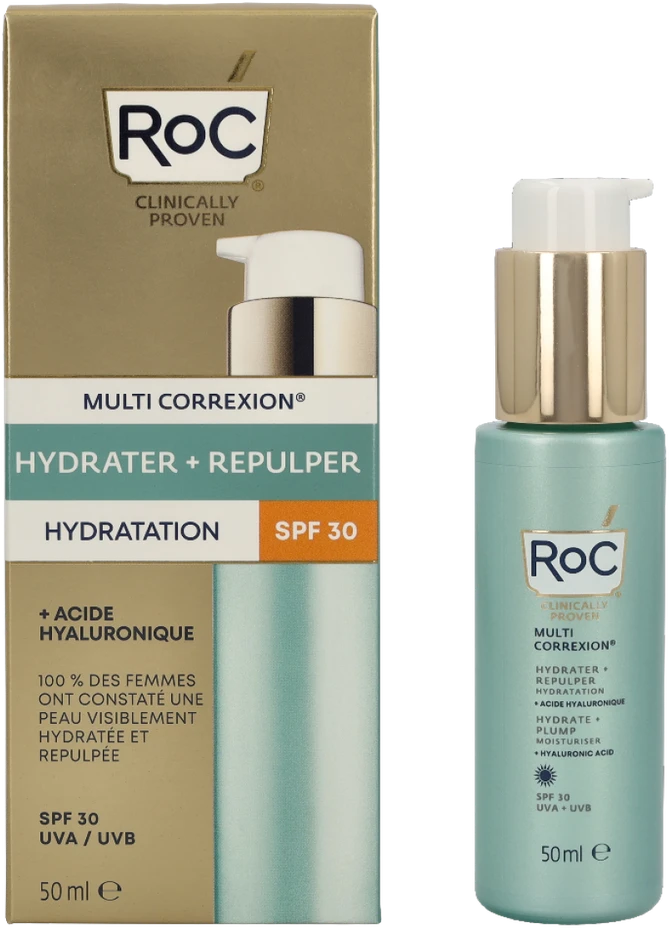 ROC Multi Correxion Hydrate & Plump Daily Moisturiser SPF 30 drėkinantis ir putlinantis veido kremas, 50 ml