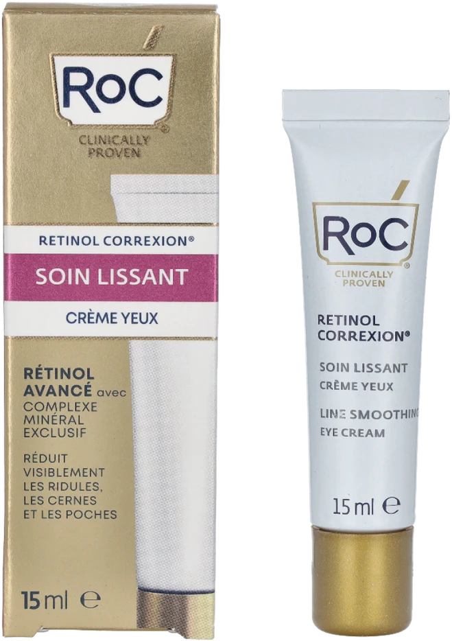ROC Retinol Correxion Line Smoothing Paakių kremas paakių kremas, 15 ml