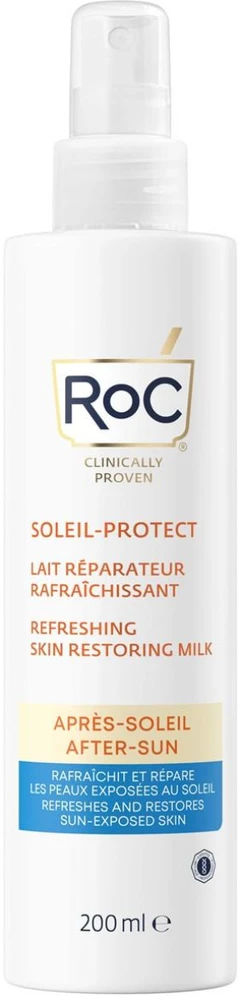 ROC Soleil-Protect Refreshing Skin Restoring Milk atkurianti priemonė odai po deginimosi, 200 ml