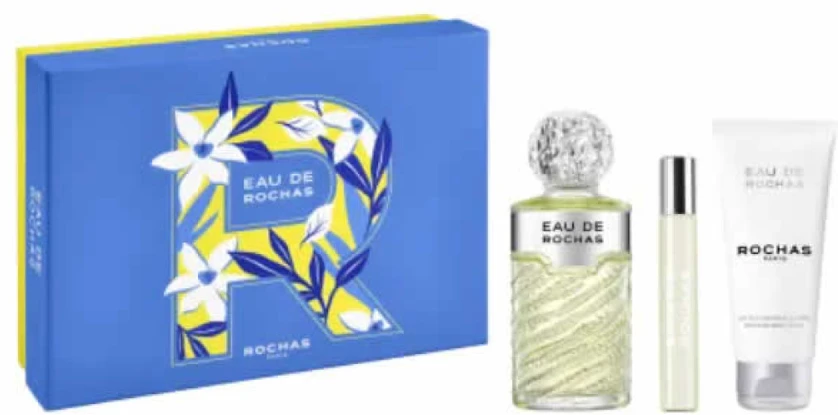 Rochas Eau De Rochas Eau De Toilette Purškiklis 100ml Set 3 Pieces