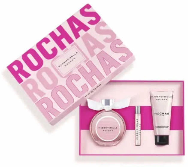 Rochas Mademoiselle Eau De Parfum Purškiklis, 90 ml Set 3 Pieces