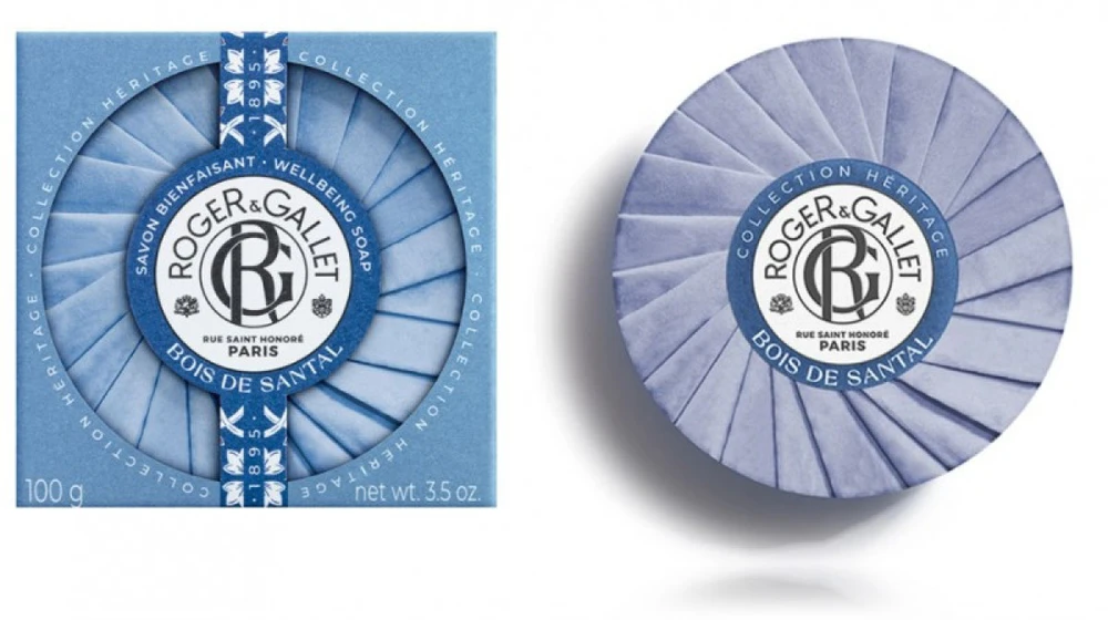 Roger & Gallet Bois De Santal Soap Bar parfumuotas muilas rankoms ir kūnui, 100 g