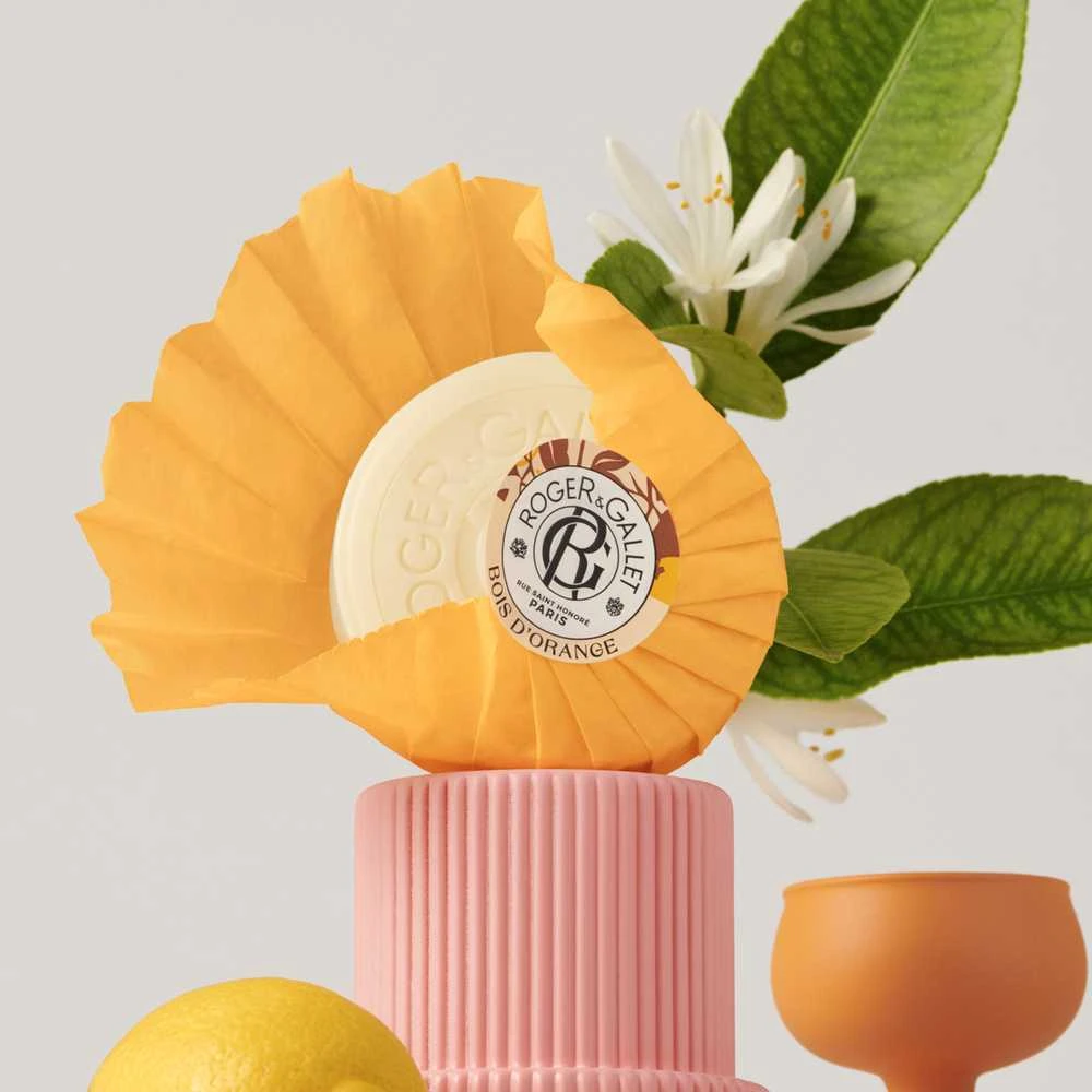 Roger & Gallet Bois D'Oranžinis Wellbeing Soaps Set muilų rinkinys, 3 x 100 g