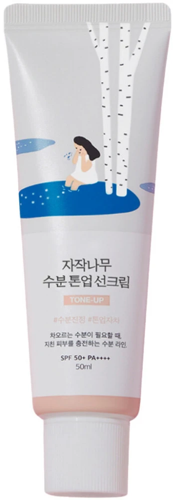 Round Lab Birch Juice Moisturizing Tone Up Sunscreen SPF50+ Tonuojantis apsauginis kremas nuo saulės, 50 ml