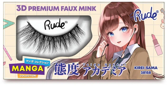 Rude Cosmetics Chibi Manga Faux Mink - Kirei-Sama False Blakstienos