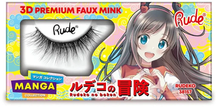 Rude Cosmetics Chibi Manga Faux Mink - Rudeko False Blakstienos