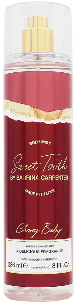 Sabrina Carpenter Sweet Tooth Cherry Baby Body Mist kūno dulksna, 236 ml