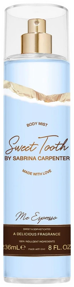 Sabrina Carpenter Sweet Tooth Me Espresso kūno purškiklis, kūno dulksna, 236 ml