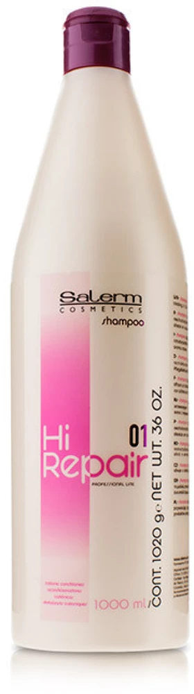 Salerm Cosmetics Salerm Hi Repair Šampūnas 01 atstatantis šampūnas, 1000 ml