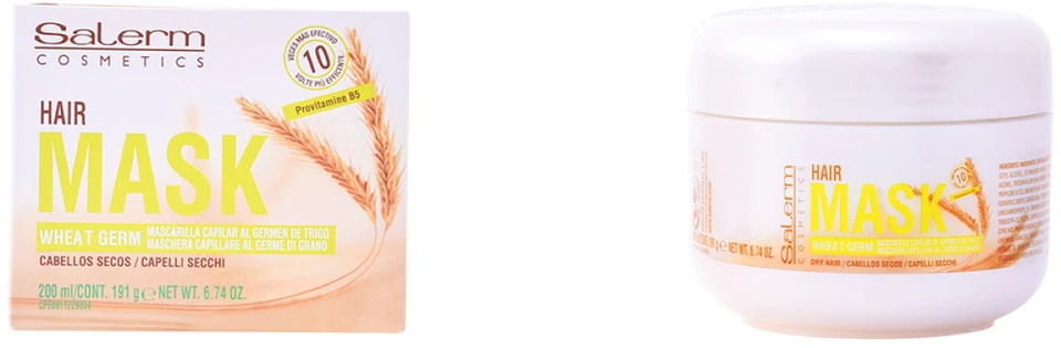Salerm Cosmetics Wheat Germ plaukų kaukė, 200 ml