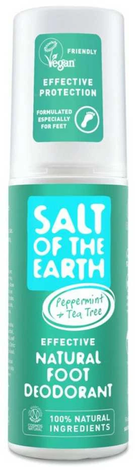 „Salt Of The Earth“ dezodorantas purškiamas nohy (natūralūs pėdų dezodorantai), 100 ml