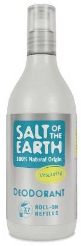 „Salt Of The Earth“ natūralaus rutulinio dezodoranto papildymas be kvapo (dezodoranto papildymai), 525 ml