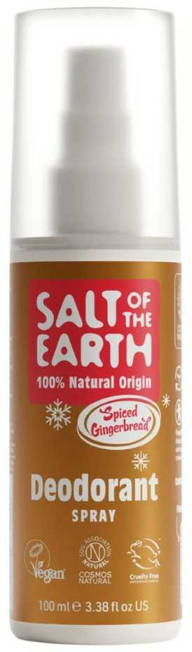 Salt Of The Earth Natural deodorant spray Spiced Gingerbread (Dezodorantas Purškiklis), 100 ml