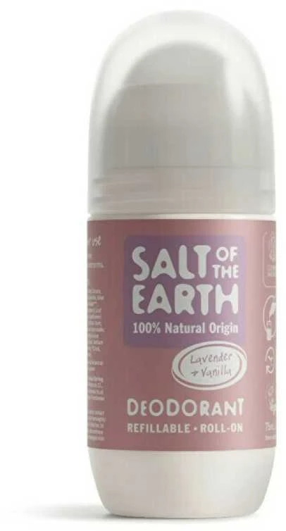 Salt Of The Earth natūralus rutulinis dezodorantas su levandų ir vanilės aromatu (Deo Roll-on), 75 ml