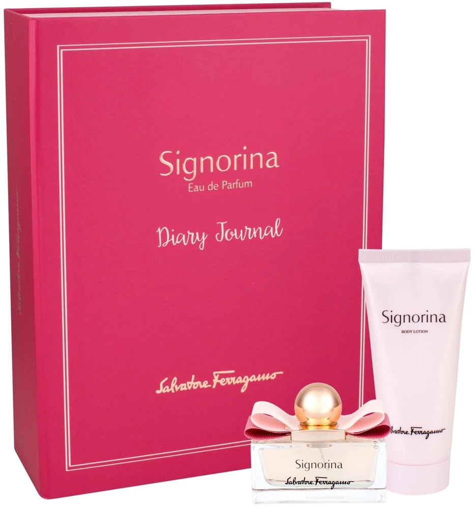 Salvatore Ferragamo Ferragamo Signorina Unica rinkinys moterims (EDP, 100 ml + kūno losjonas, 50 ml + EDP, 5 ml)