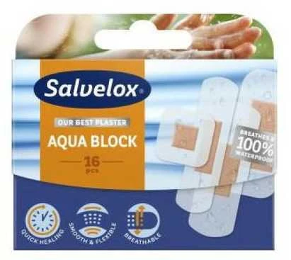 "Salvelox Aquablock" įvairaus dydžio pleistrai 18 vnt