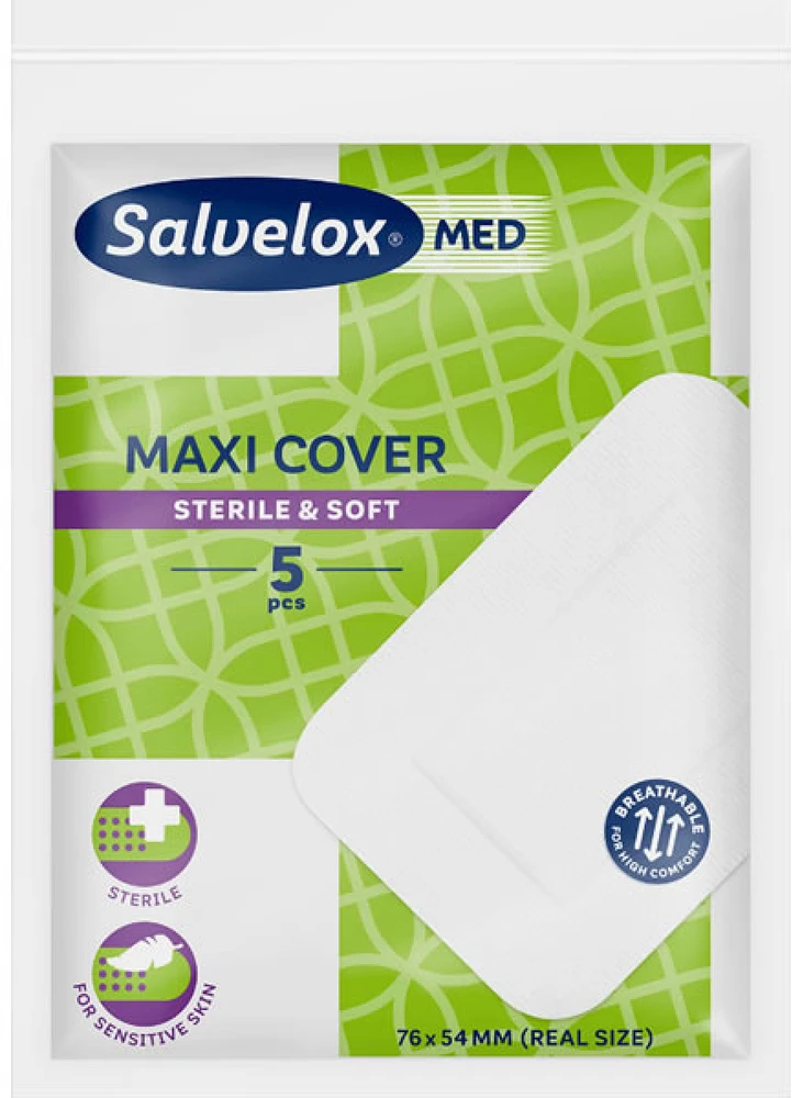"Salvelox Maxi Cover" pleistrai 5, 76x54 mm