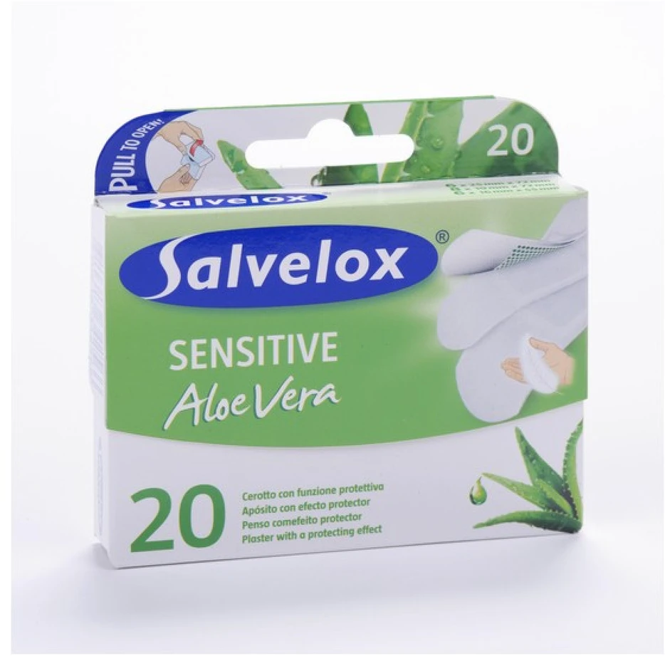 Salvelox Sensitive Aloe Vera 20 tvarsčių