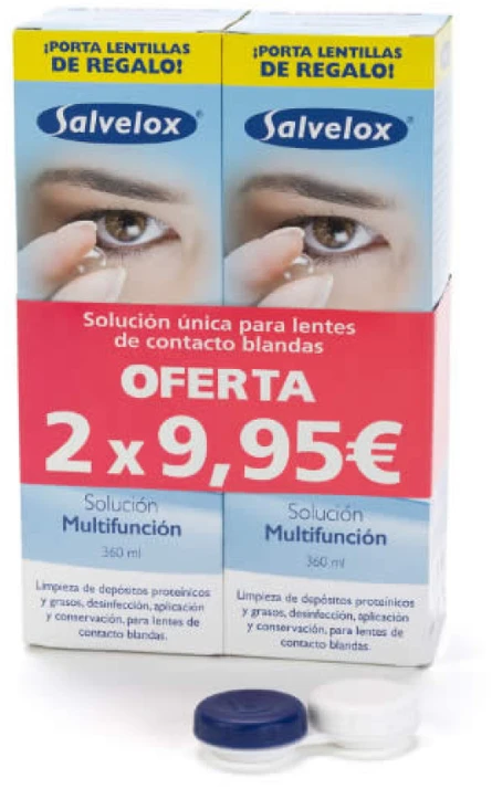 "Salvelox Set" kontaktinių lęšių tirpalas 2x360ml