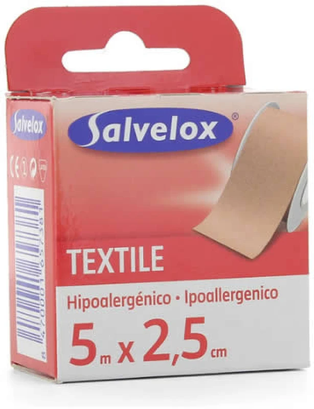 Salvelox Tekstilė Ipoalerginė 5x2,5cm