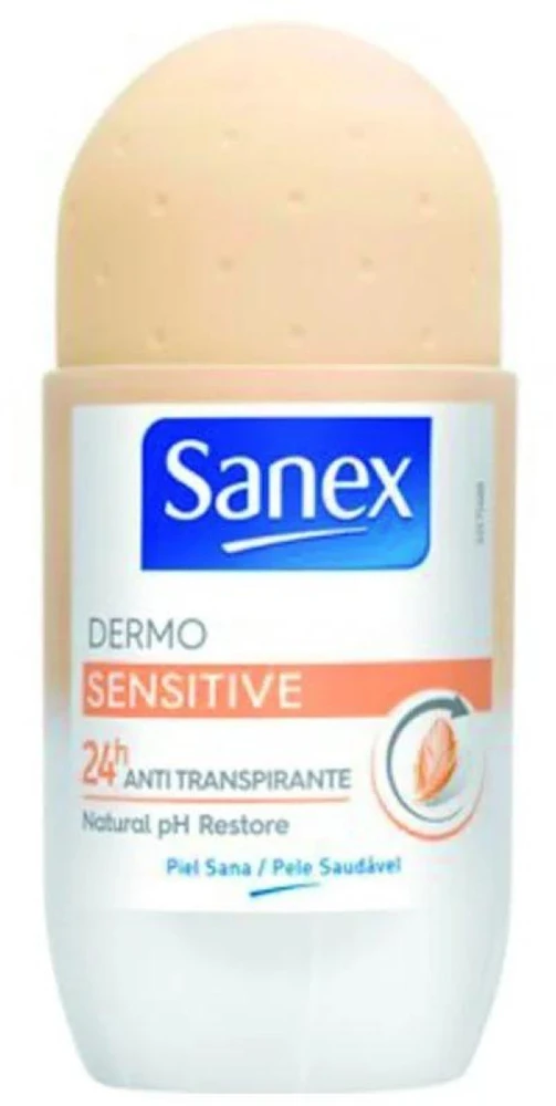 Sanex Dermo Dezodorantas Roll on Sensitive rutulinis dezodorantas, 50 ml