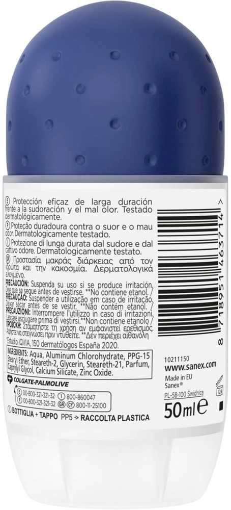Sanex Men Active Control Roll On dezodorantas 50ml