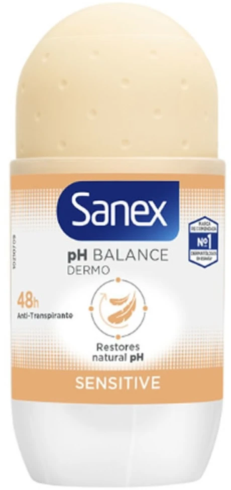 "Sanex Ph Balance Dermo Sensitive" dezodorantas Roll On 50ml
