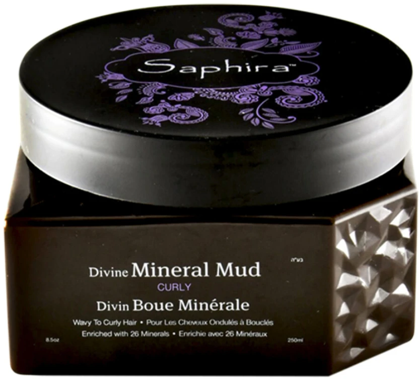 Saphira Divine Mineral Mud kaukė-mineralinis purvas plaukams, intensyviai drėkinantis, besipučiantiems plaukams, 250 ml