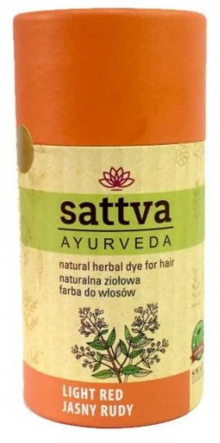 Sattva natūralūs žolelių dažai plaukams šviesiai raudona spalva, 150 g