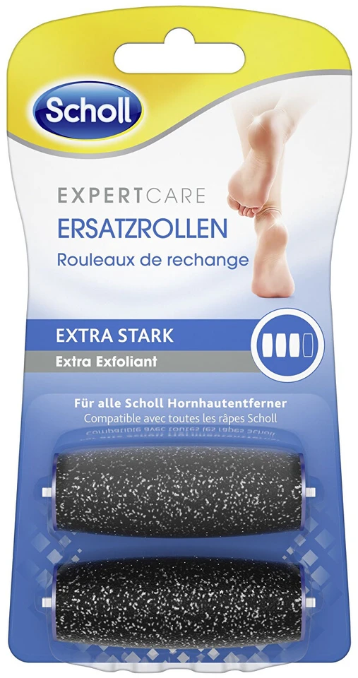 Scholl Scholl Velvet Smooth elektrinės pėdų dildės pakaitinės galvutės, 2 vnt
