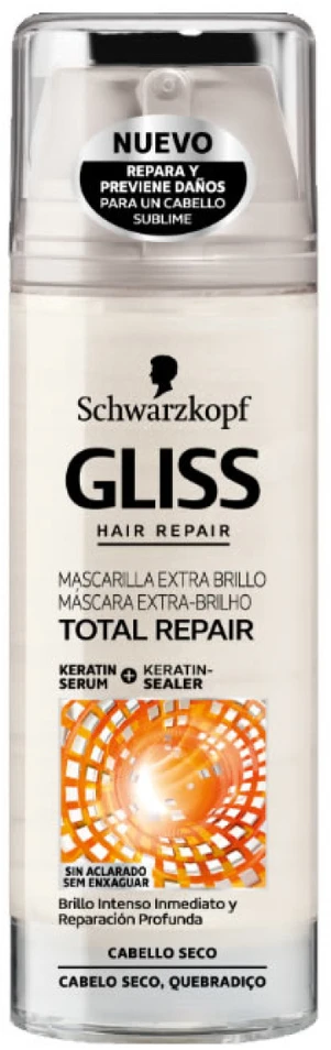 Schwarzkopf Gliss Total Repair Extra Shine kaukė 150ml