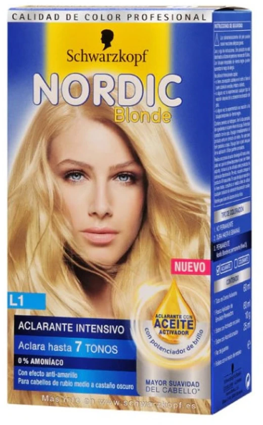 Schwarzkopf Nordic Skirtas šviesiems plaukams L1 Intensive Rinse plaukų dažai