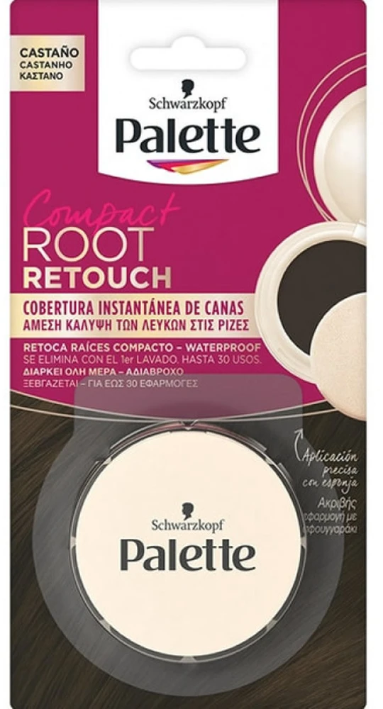 Schwarzkopf Ataugusių šaknų korektorius Palette Compact Root Retouch Brown, 3g