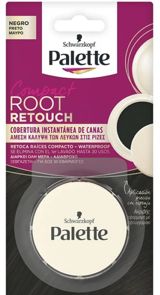 Schwarzkopf Ataugusių šaknų korektorius Palette Compact Root Retouch Juodas, 3g