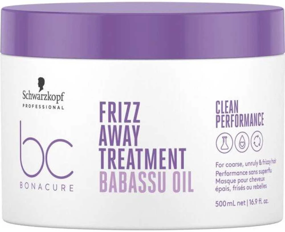 Plaukų kaukė Schwarzkopf Professional Bonacure Frizz Away Treatment with Babassu Oil 500ml