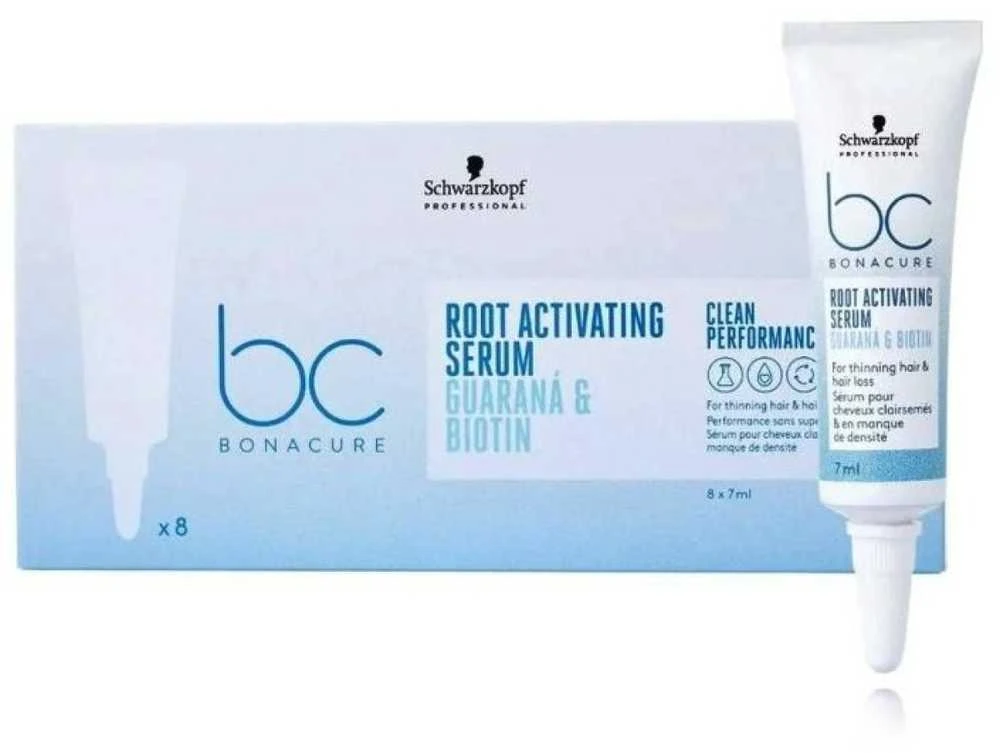 Schwarzkopf Professional BC Bonacure Root Activating Serum serumas silpniems ir slenkantiems plaukams, 8 x 7ml