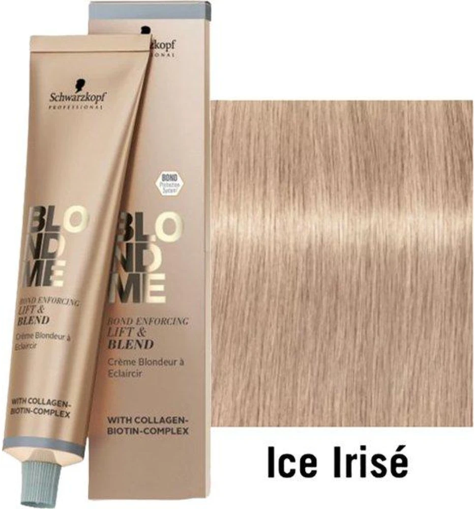 Schwarzkopf Professional BlondMe Bond Enforcing Lift & Blend plaukų dažai, atspalvis: Ice-Irise, 60 ml
