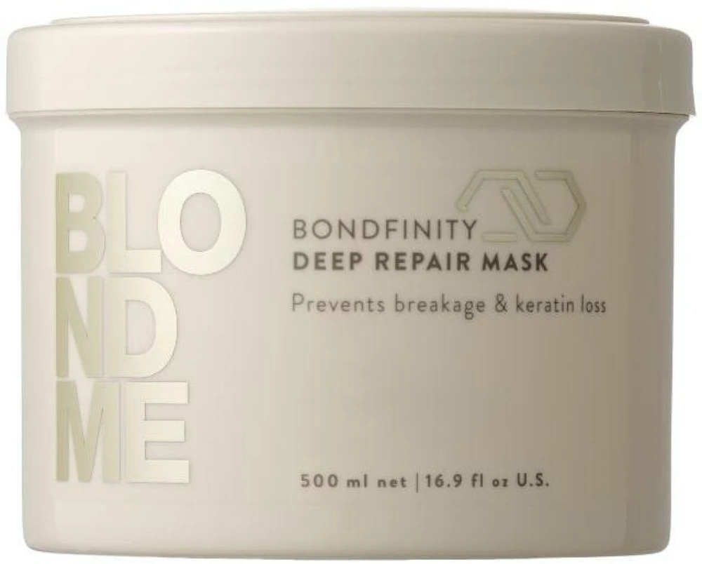 Schwarzkopf Professional BlondMe Bondfinity Deep Repair Mask giliai atkurianti kaukė šviesiems plaukams, 500 ml