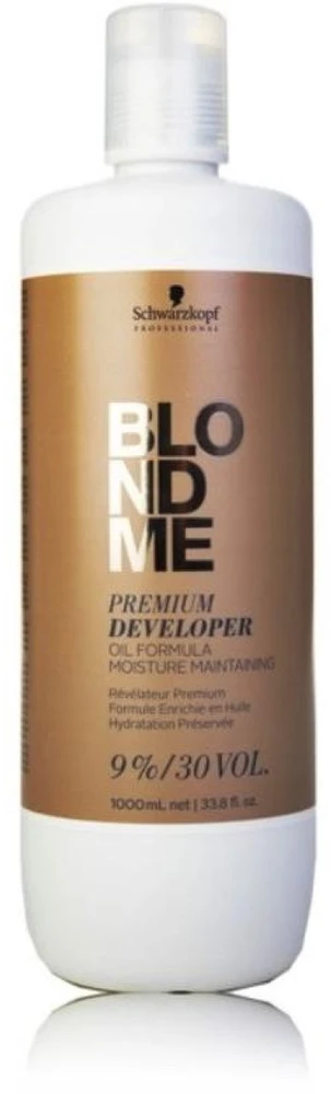 Schwarzkopf Professional BlondMe Premium Developer 9% / 30 Vol. oksidacinė emulsija, 1000 ml