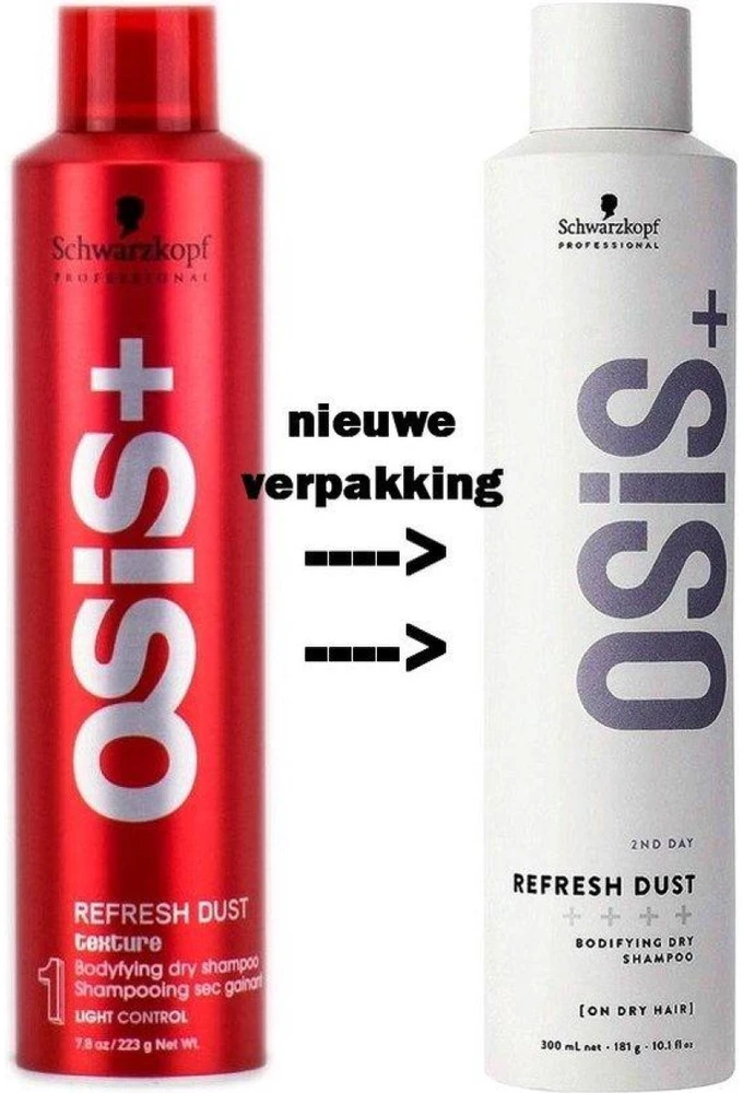 Schwarzkopf Osis+, Refresh Dust, sausas šampūnas moterims, 300ml