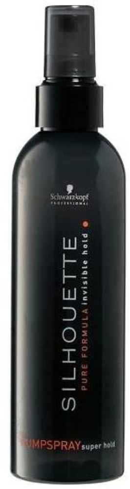 Stiprios fiksacijos neaerozolinis plaukų lakas Schwarzkopf Professional Silhouette pump spray super hold 200 ml